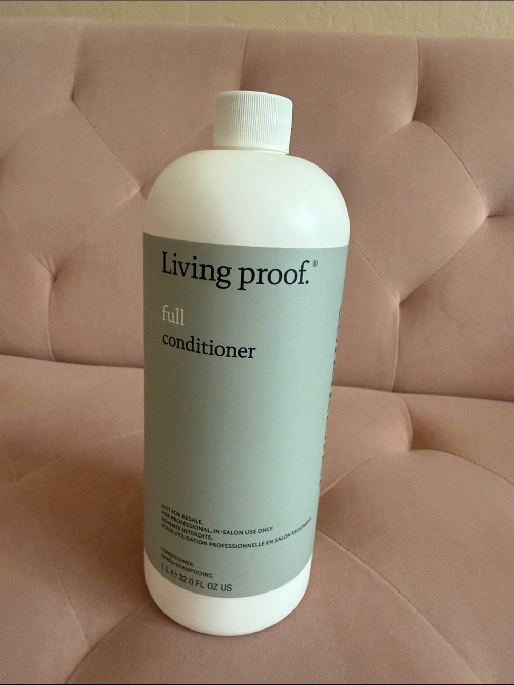 Living Proof Conditioner — White Bottle with Sage Label